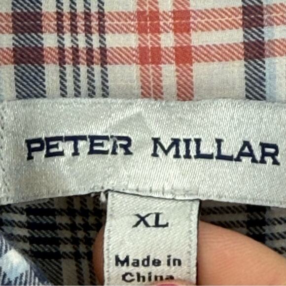Peter Miller Men’s 100% Cotton Plaid Long Sleeve Lightweight Shirt 2024 Size XL - Picture 7 of 11